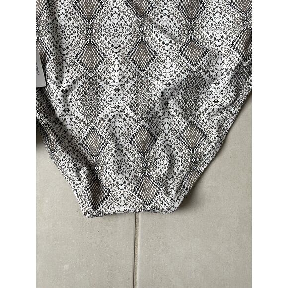 Coco Reef Swim Bikini Bottom High Waist Animal Print Swimwear - Picture 6 of 7